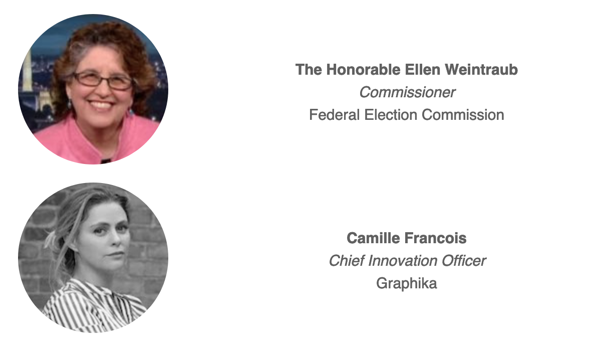 Camille Francois and Ellen Weintraub